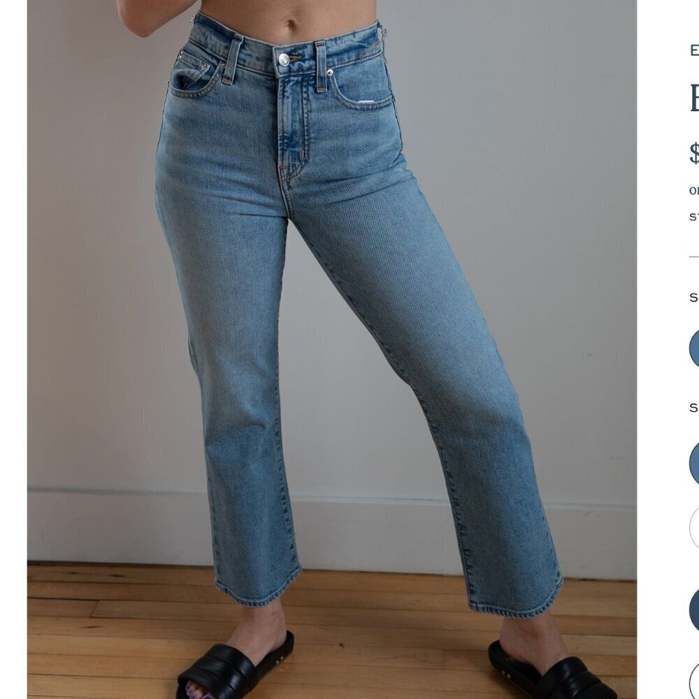 Edwin NWT Bree Stove Pipe Crop in Goodwin Size 26